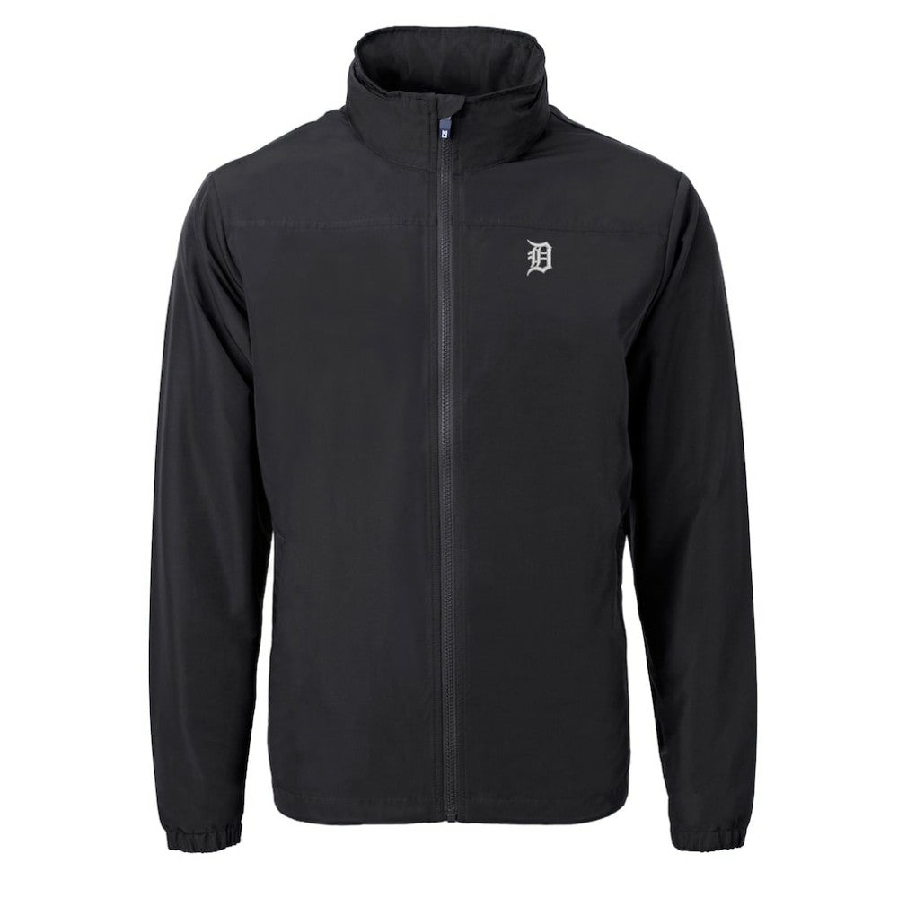 MLB Detroit Tigers Cutter & Buck Charter Eco Recycled Full-Zip Hoodie Jacket