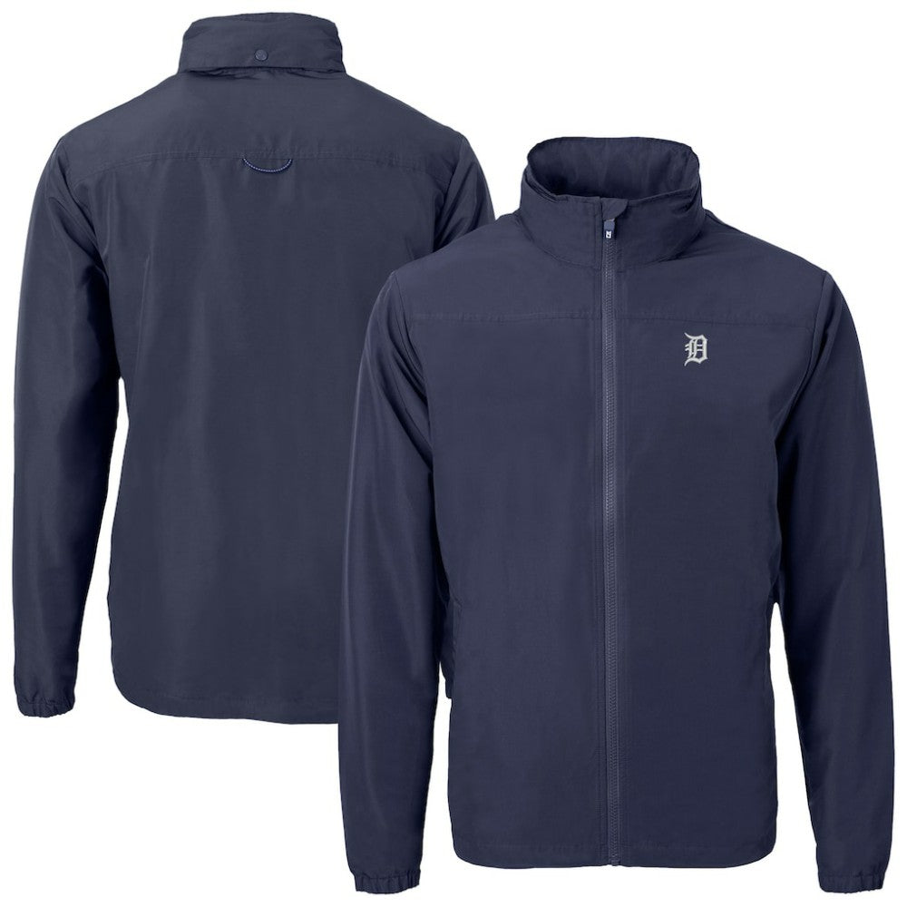 MLB Detroit Tigers Cutter & Buck Charter Eco Recycled Full-Zip Hoodie Jacket