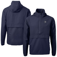 MLB Chicago Cubs Cutter & Buck Charter Eco Recycled Anorak Half-Zip Hoodie Jacket