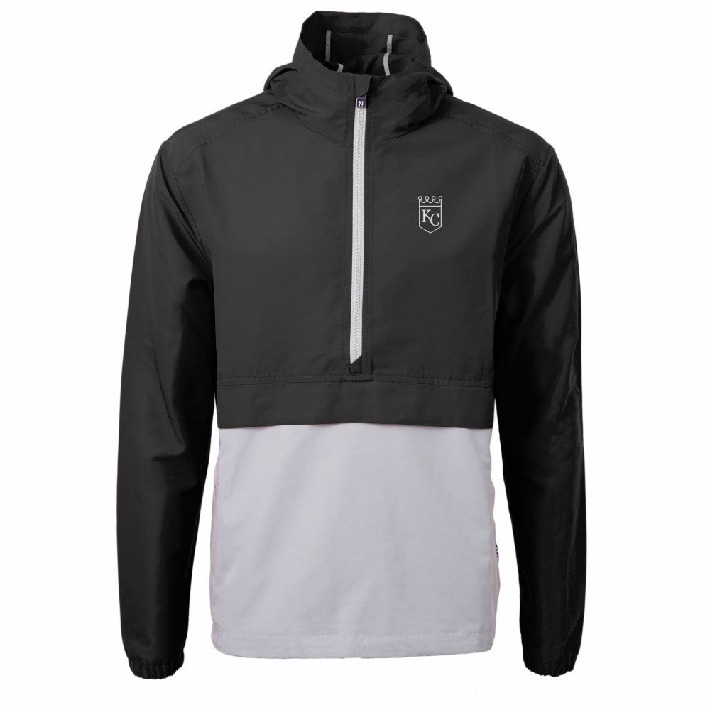 MLB Kansas City Royals Cutter & Buck Charter Eco Recycled Anorak Half-Zip Hoodie Jacket