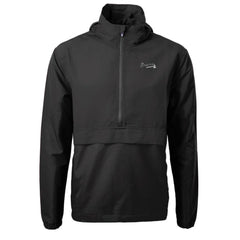 MLB Atlanta Braves Cutter & Buck Charter Eco Recycled Anorak Half-Zip Hoodie Jacket