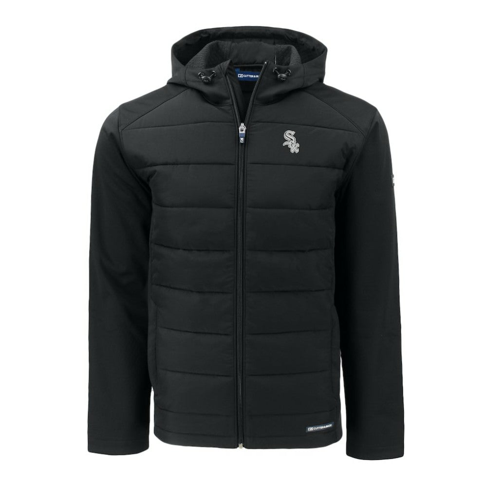 MLB Chicago White Sox Cutter & Buck Evoke Hybrid Eco Softshell Recycled Full-Zip Jacket