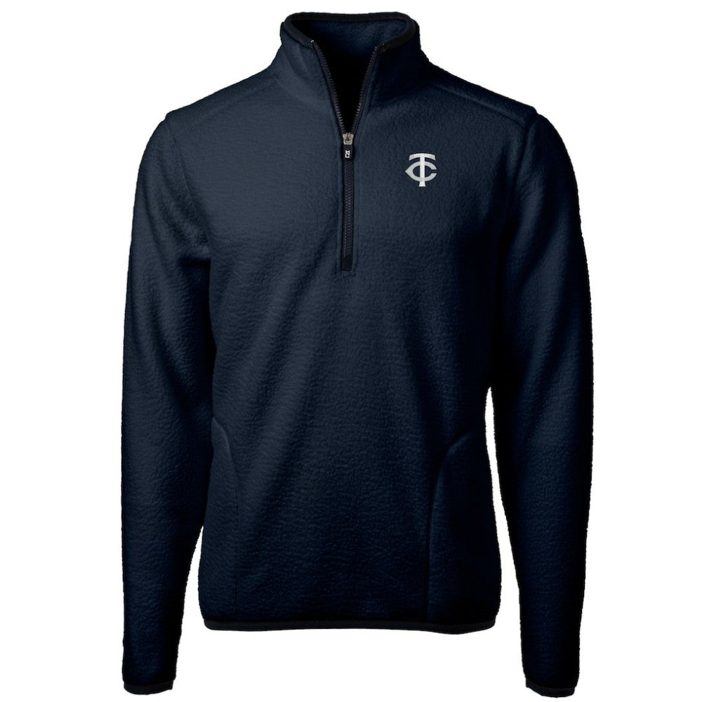 MLB Minnesota Twins Cutter & Buck Cascade Eco Fleece Quarter-Zip Jacket