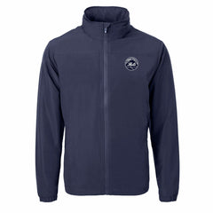 MLB New York Mets Cutter & Buck Charter Eco Recycled Full-Zip Hoodie Jacket