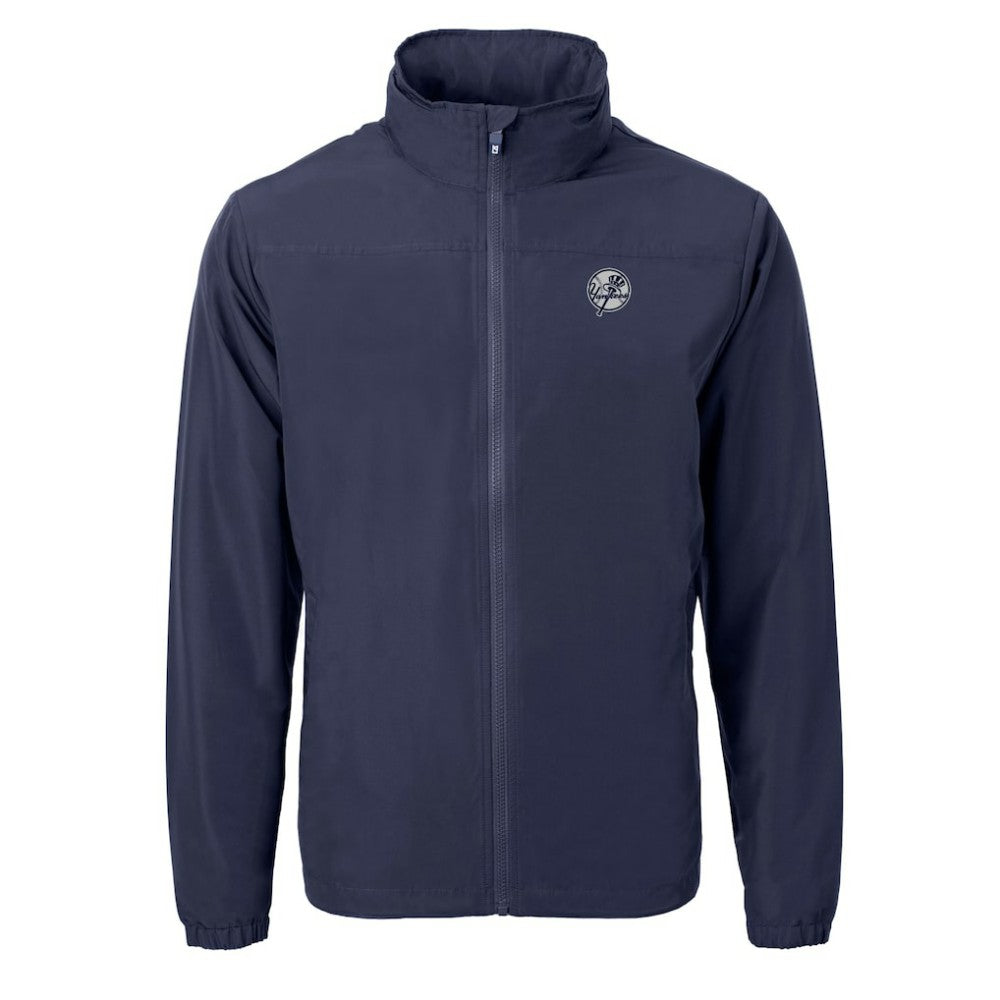 MLB New York Yankees Cutter & Buck Charter Eco Recycled Full-Zip Hoodie Jacket
