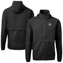 MLB New York Yankees Cutter & Buck Charter Eco Recycled Anorak Half-Zip Hoodie Jacket
