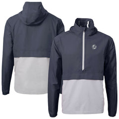 MLB New York Yankees Cutter & Buck Charter Eco Recycled Anorak Half-Zip Hoodie Jacket