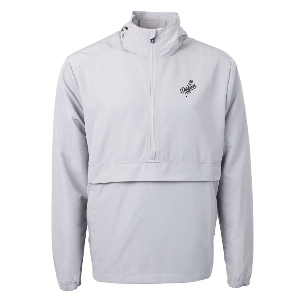MLB Los Angeles Dodgers Cutter & Buck Charter Eco Recycled Anorak Half-Zip Hoodie Jacket