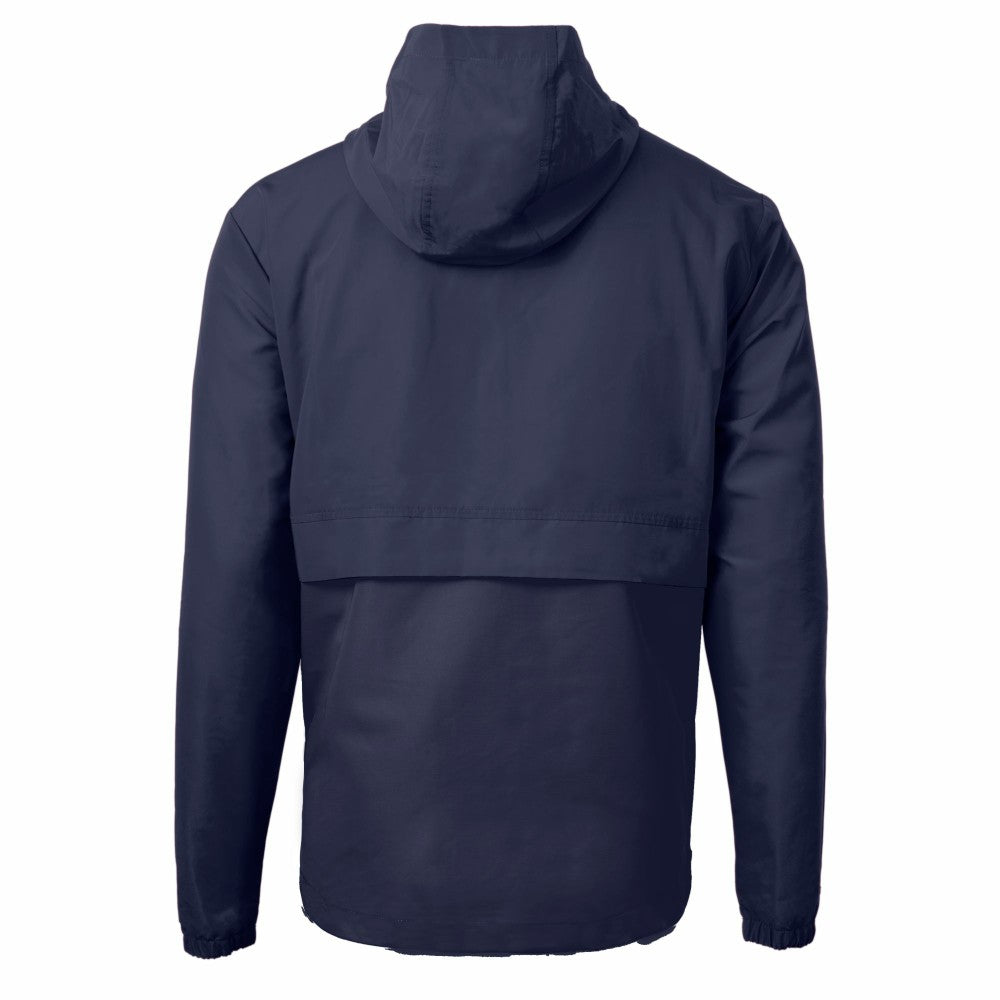 MLB Milwaukee Brewers Cutter & Buck Charter Eco Recycled Anorak Half-Zip Hoodie Jacket