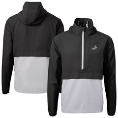 MLB Los Angeles Dodgers Cutter & Buck Charter Eco Recycled Anorak Half-Zip Hoodie Jacket
