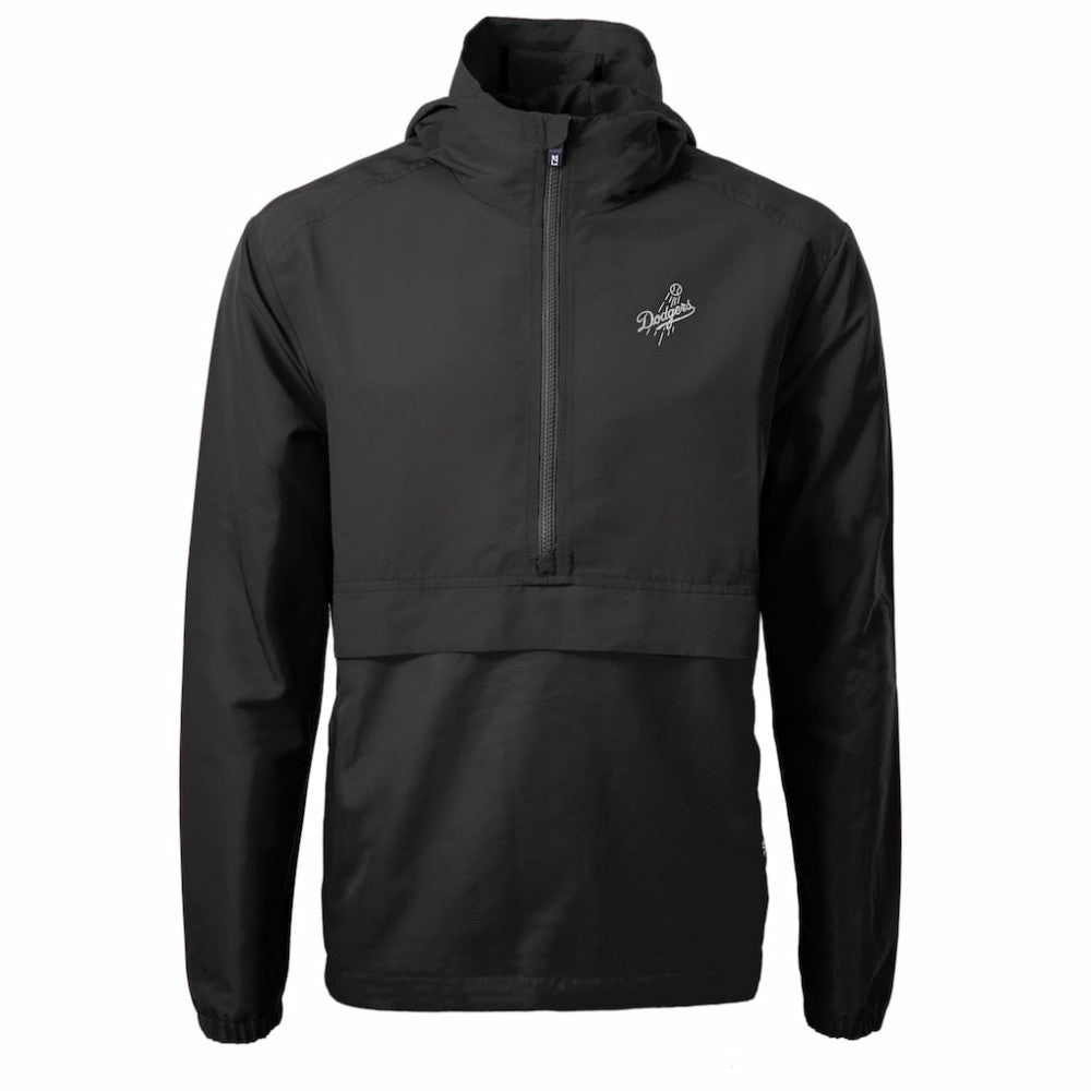 MLB Los Angeles Dodgers Cutter & Buck Charter Eco Recycled Anorak Half-Zip Hoodie Jacket