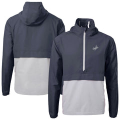 MLB Los Angeles Dodgers Cutter & Buck Charter Eco Recycled Anorak Half-Zip Hoodie Jacket