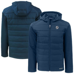 MLB New York Yankees Cutter & Buck Evoke Hybrid Eco Softshell Recycled Full-Zip Hooded Jacket