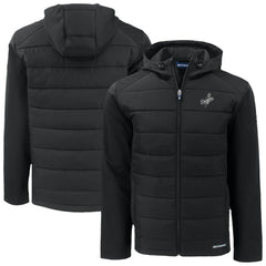 MLB Los Angeles Dodgers Cutter & Buck Evoke Hybrid Eco Softshell Recycled Full-Zip Hooded Jacket