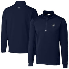 MLB Los Angeles Dodgers Cutter & Buck Traverse Eco Tri-Blend DryTec Quarter-Zip Jacket