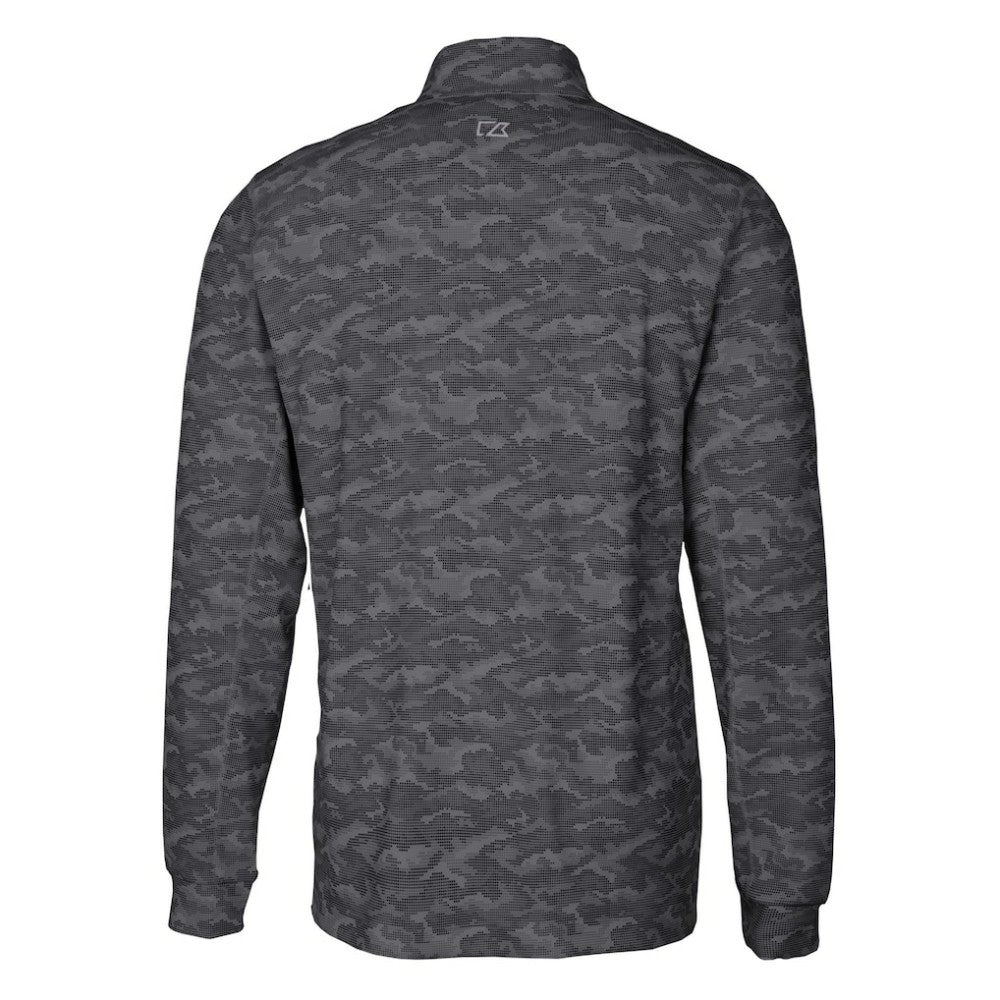 MLB Philadelphia Phillies Cutter & Buck Traverse Eco Camo Tri-Blend DryTec Quarter-Zip Top
