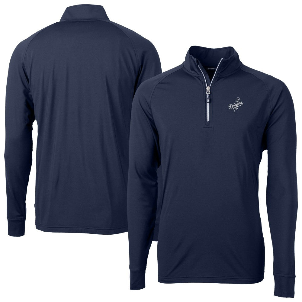 MLB Los Angeles Dodgers Cutter & Buck Adapt Eco Raglan Quarter-Zip Jacket