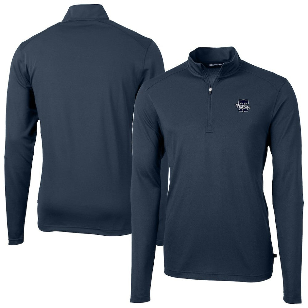 MLB Philadelphia Phillies Cutter & Buck Virtue Eco Pique Quarter-Zip Jacket
