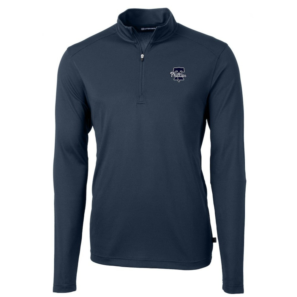 MLB Philadelphia Phillies Cutter & Buck Virtue Eco Pique Quarter-Zip Jacket