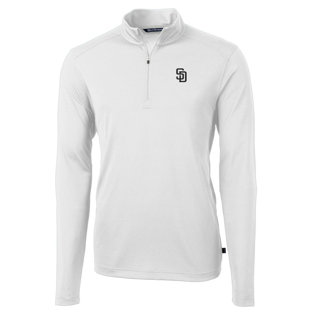 MLB San Diego Padres Cutter & Buck Virtue Eco Pique Quarter-Zip Jacket