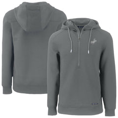 MLB Los Angeles Dodgers Cutter & Buck Roam Eco Recycled Tri-Blend Half-Zip Hoodie