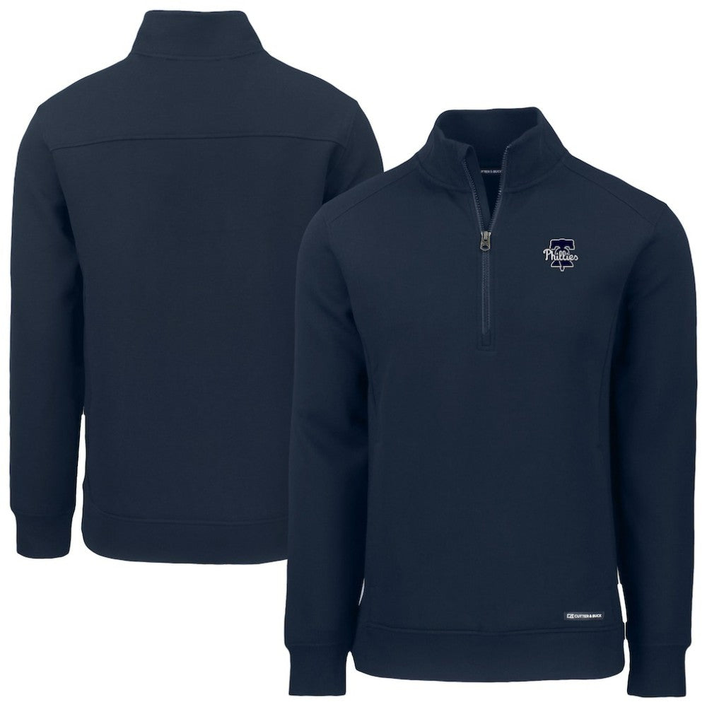 MLB Philadelphia Phillies Cutter & Buck Roam Eco Quarter-Zip Jacket