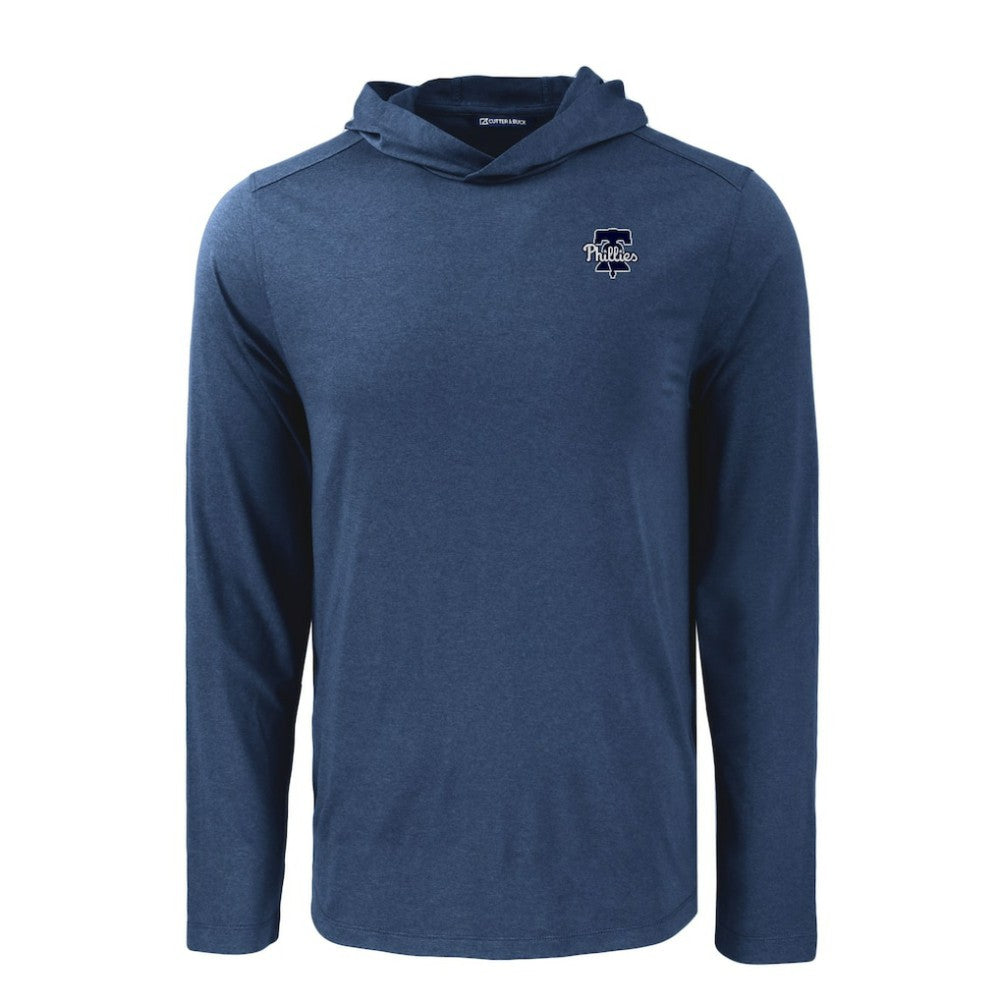 MLB Philadelphia Phillies Cutter & Buck Coastline Epic Comfort Eco Recycled Hoodie T-Shirt