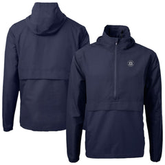 MLB Seattle Mariners Cutter & Buck Charter Eco Recycled Anorak Half-Zip Hoodie Jacket