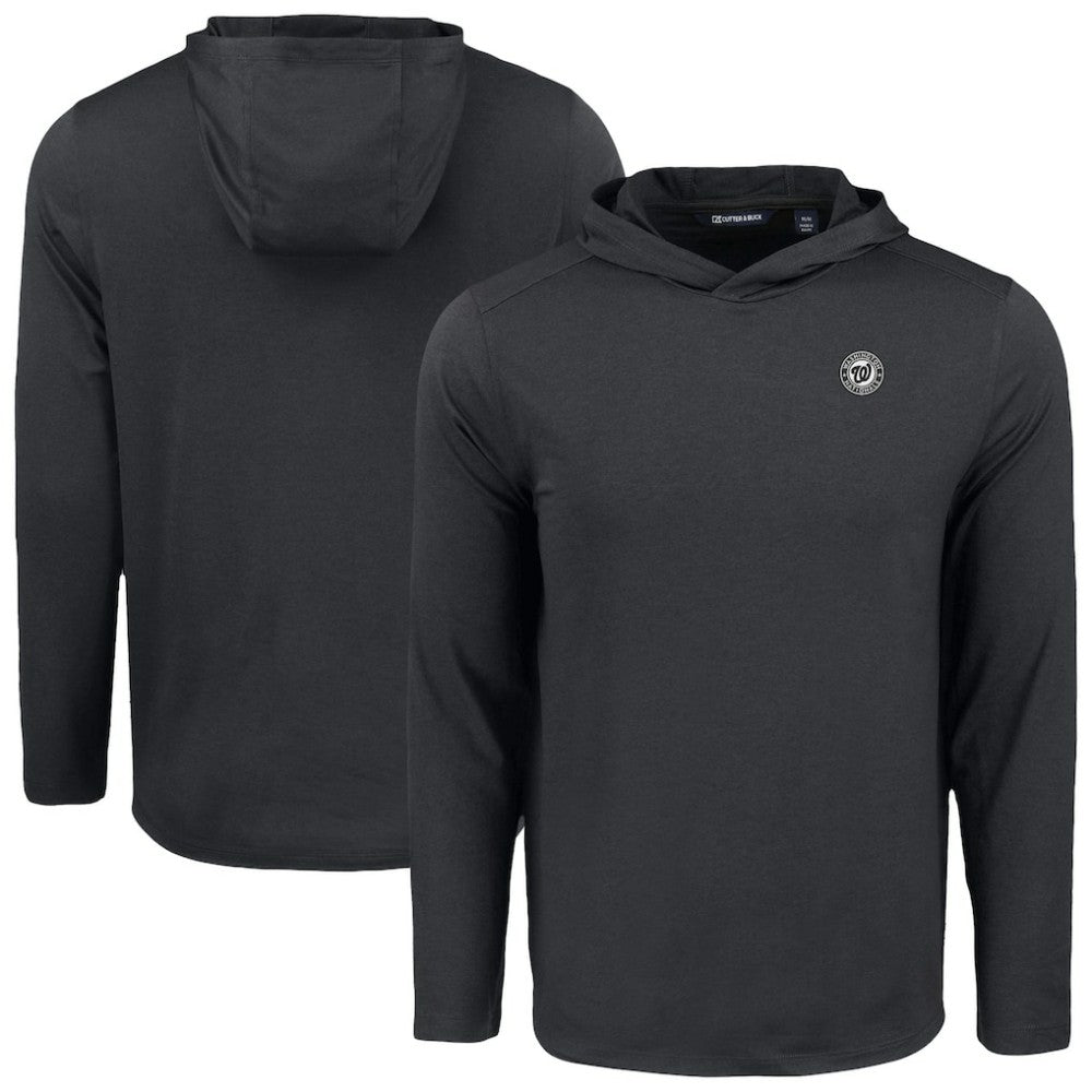 MLB Washington Nationals Cutter & Buck Coastline Epic Comfort Eco Recycled Long Sleeve Hoodie T-Shirt