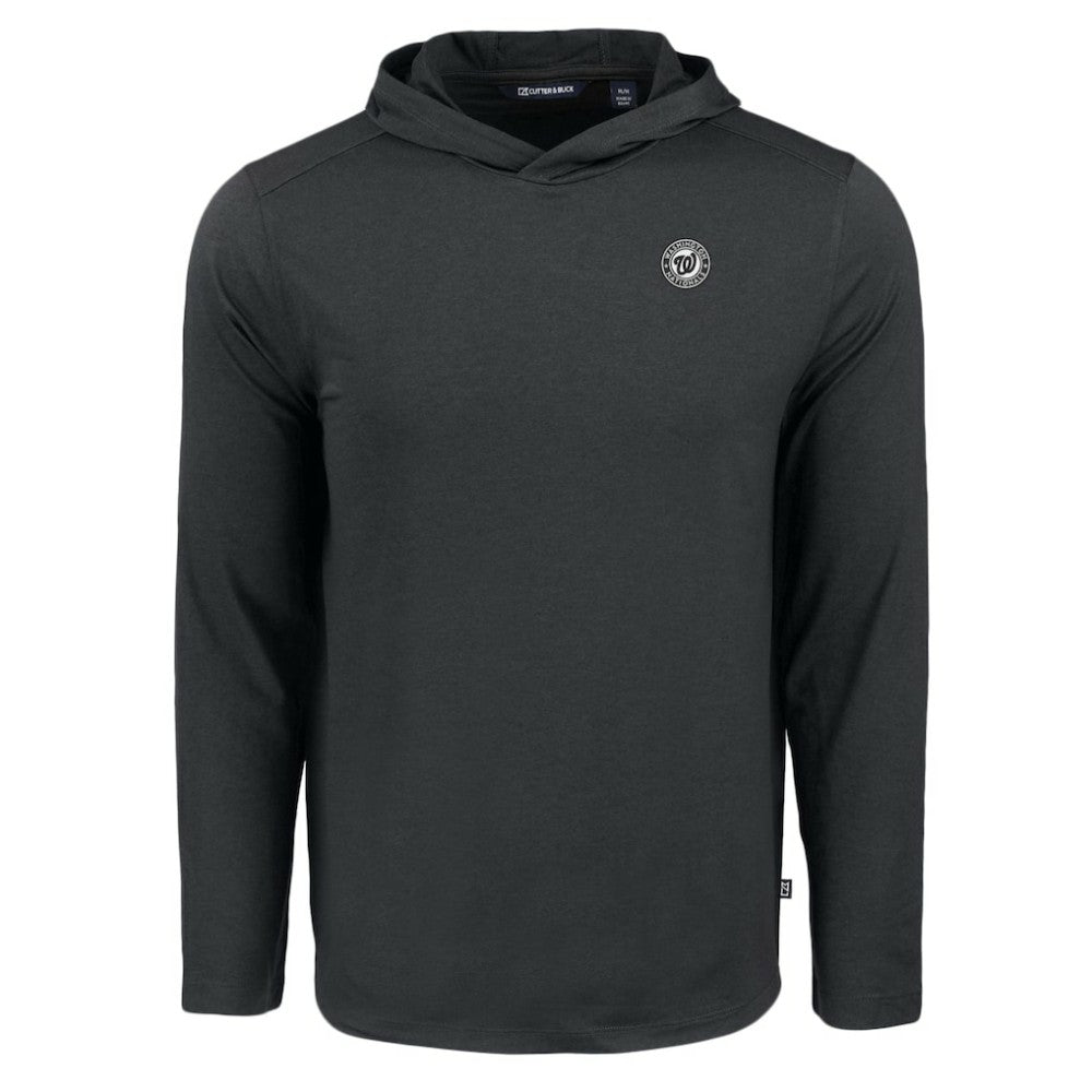 MLB Washington Nationals Cutter & Buck Coastline Epic Comfort Eco Recycled Long Sleeve Hoodie T-Shirt