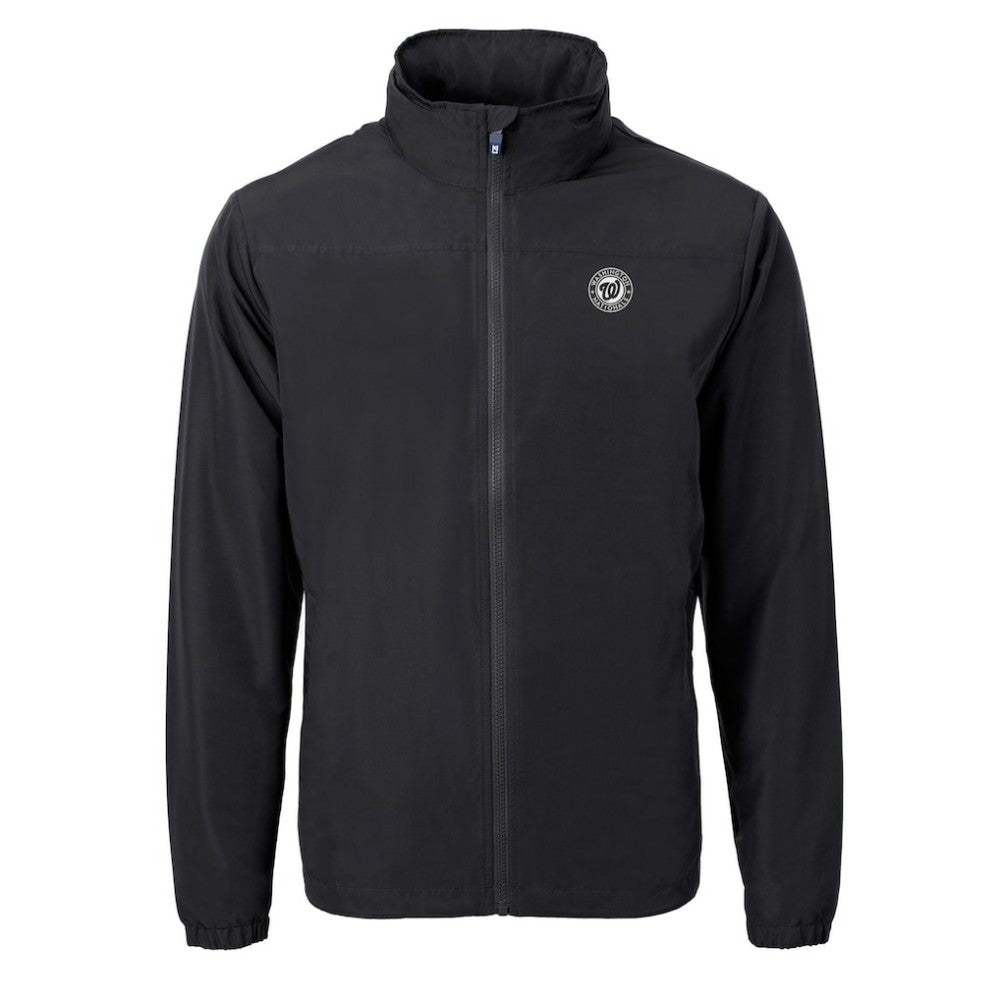 MLB Washington Nationals Cutter & Buck Charter Eco Recycled Full-Zip Hoodie Jacket