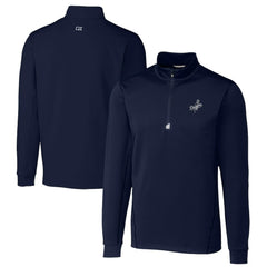 MLB Los Angeles Dodgers Cutter & Buck Big & Tall Traverse Stretch Quarter-Zip Pullover Top