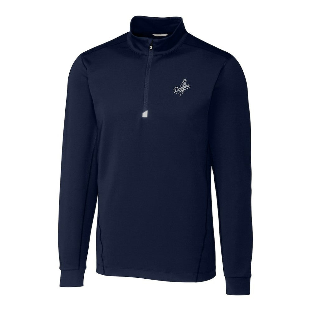 MLB Los Angeles Dodgers Cutter & Buck Big & Tall Traverse Stretch Quarter-Zip Pullover Top