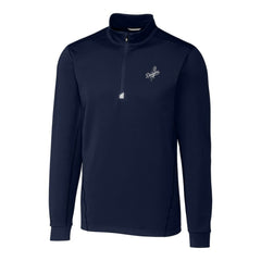 MLB Los Angeles Dodgers Cutter & Buck Big & Tall Traverse Stretch Quarter-Zip Pullover Top