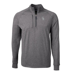 MLB Colorado Rockies Cutter & Buck Big & Tall Adapt Eco Raglan Quarter-Zip Jacket