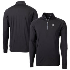 MLB Detroit Tigers Cutter & Buck Big & Tall Adapt Eco DryTec Raglan Quarter-Zip Jacket