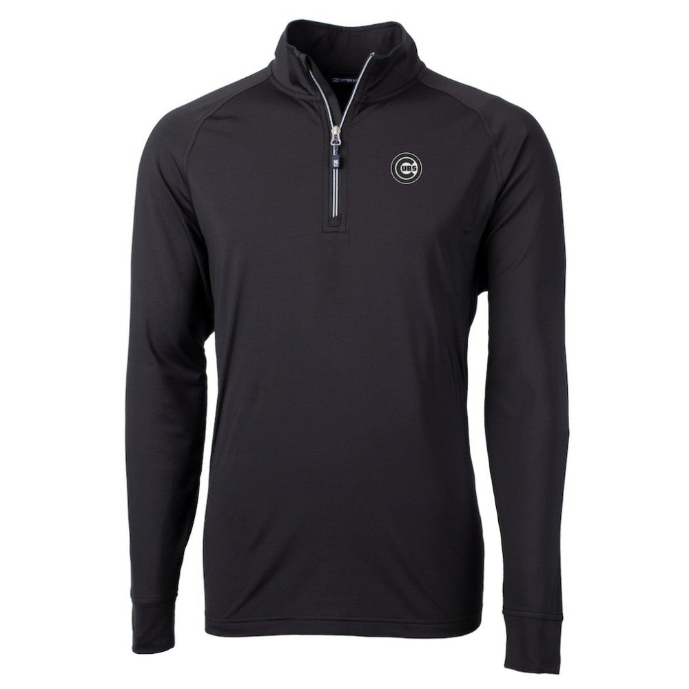 MLB Chicago Cubs Cutter & Buck Big & Tall Adapt Eco DryTec Raglan Quarter-Zip Jacket