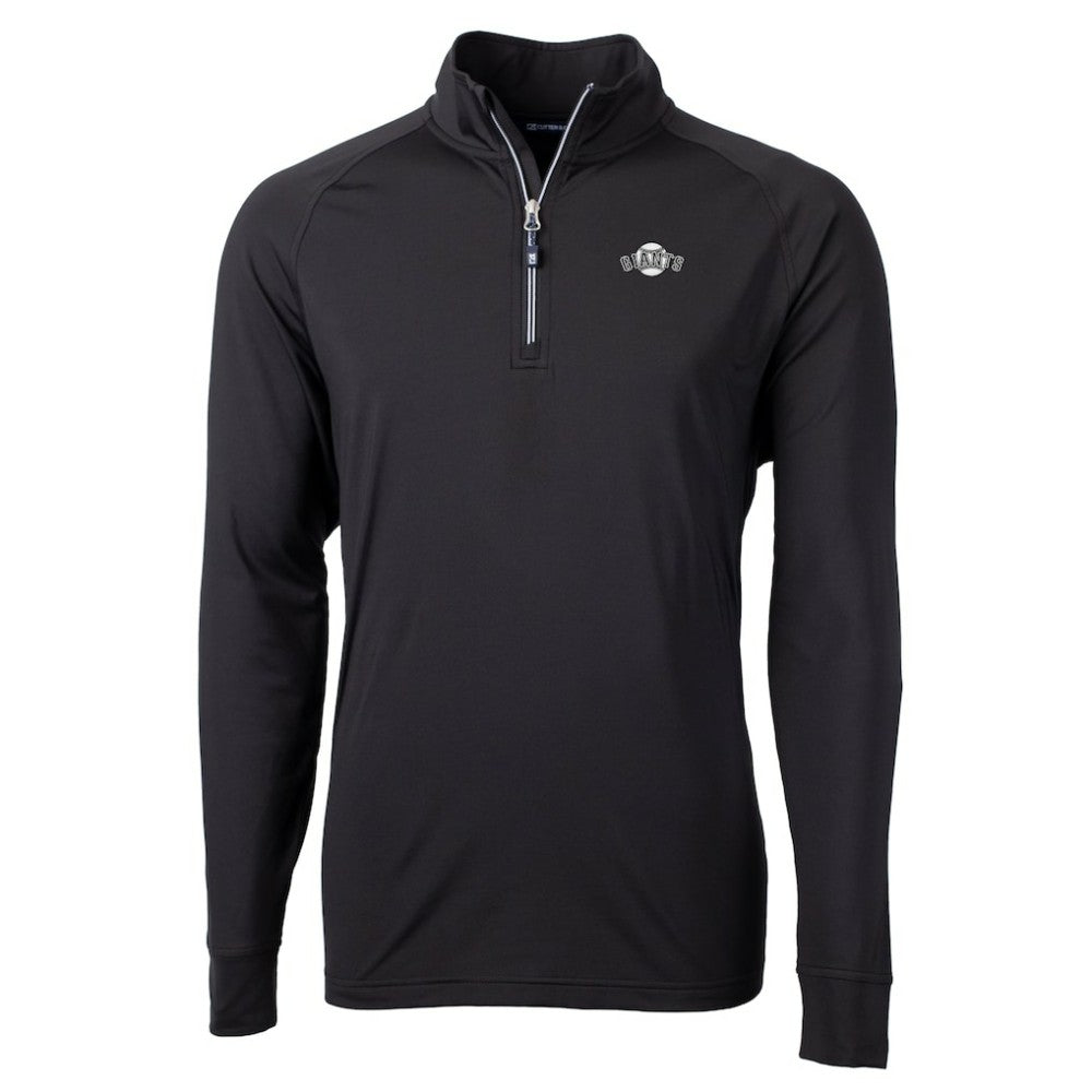 MLB San Francisco Giants Cutter & Buck Big & Tall Adapt Eco DryTec Raglan Quarter-Zip Jacket