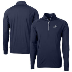 MLB Los Angeles Dodgers Cutter & Buck Big & Tall Adapt Eco DryTec Raglan Quarter-Zip Jacket