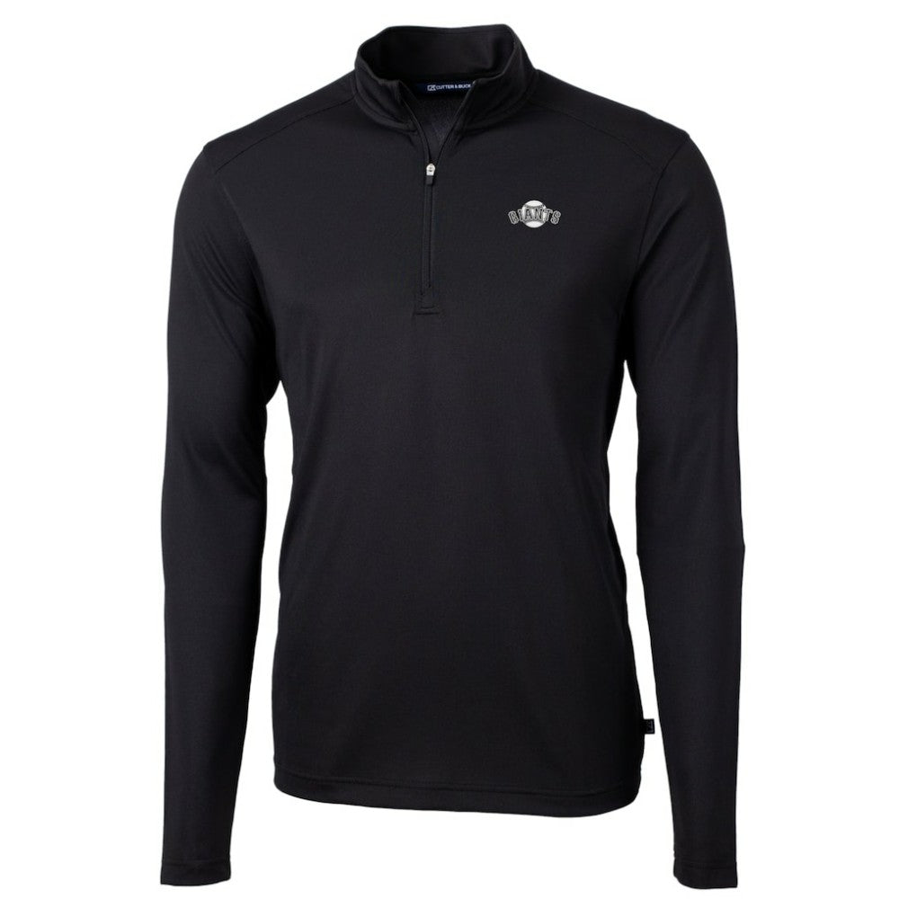 MLB San Francisco Giants Cutter & Buck Big & Tall Virtue Eco Pique Quarter-Zip Jacket