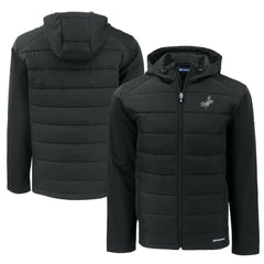 MLB Los Angeles Dodgers Cutter & Buck Big & Tall Evoke Hybrid Eco Softshell Recycled Full-Zip Hooded PrimaLoft Jacket