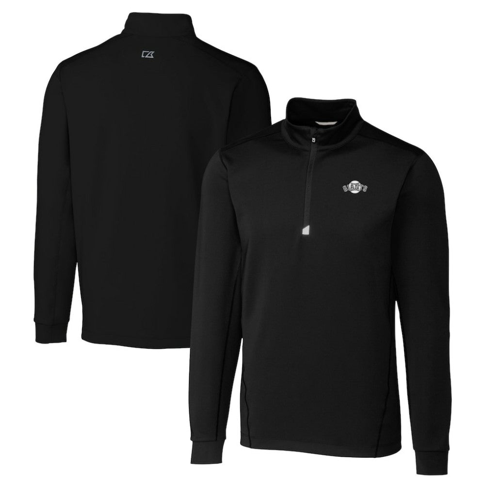MLB San Francisco Giants Cutter & Buck Big & Tall Traverse DryTec Quarter-Zip Jacket