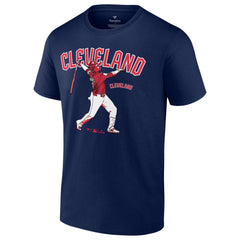 MLB Jose Ramirez Cleveland Guardians Player Swing T-Shirt