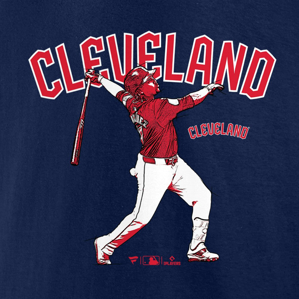 MLB Jose Ramirez Cleveland Guardians Player Swing T-Shirt