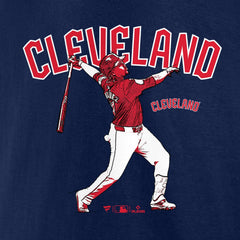 MLB Jose Ramirez Cleveland Guardians Player Swing T-Shirt