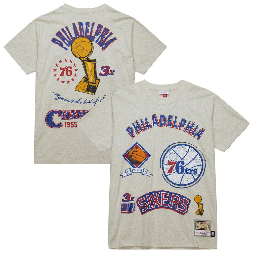 NBA Philadelphia 76ers Hardwood Classics Legacy Defined Retro Championship T-Shirt