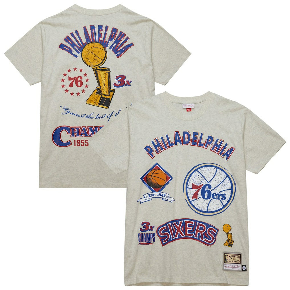 NBA Philadelphia 76ers Hardwood Classics Legacy Defined Retro Championship T-Shirt