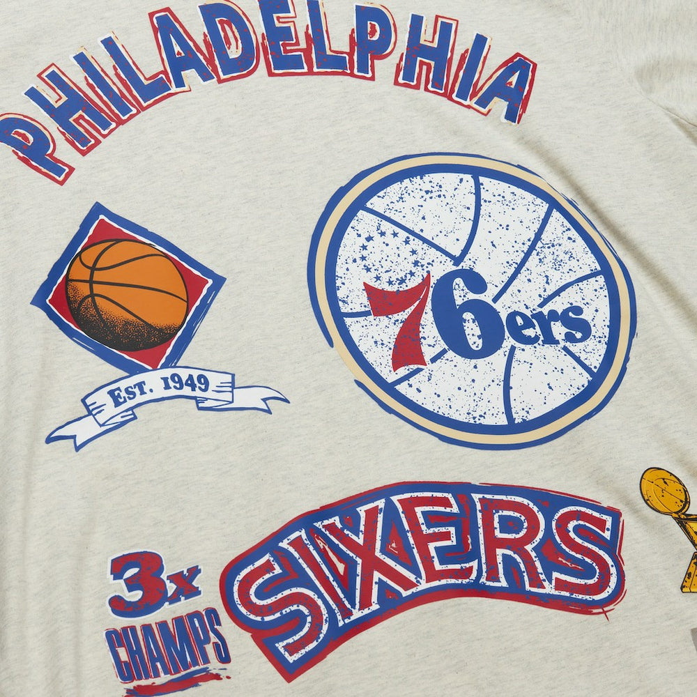 NBA Philadelphia 76ers Hardwood Classics Legacy Defined Retro Championship T-Shirt