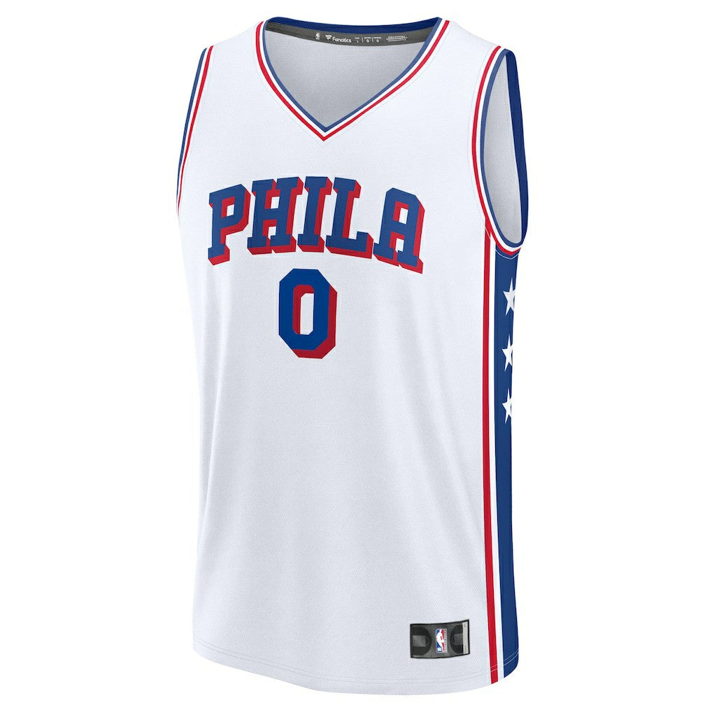 NBA Tyrese Maxey Philadelphia 76ers Youth Fast Break Replica Player Jersey