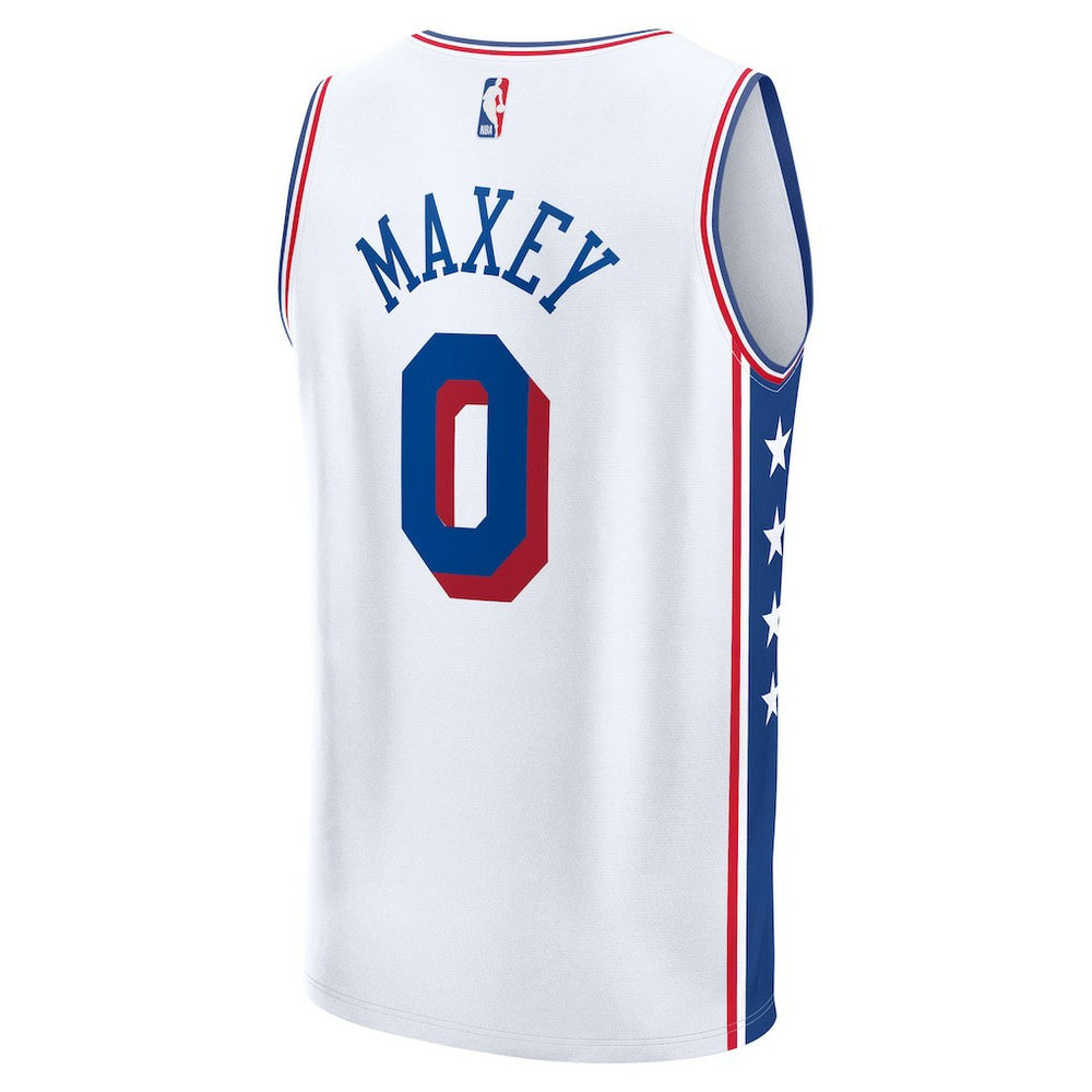 NBA Tyrese Maxey Philadelphia 76ers Youth Fast Break Replica Player Jersey